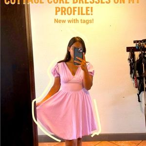 Lilac cottage core summer dress new!